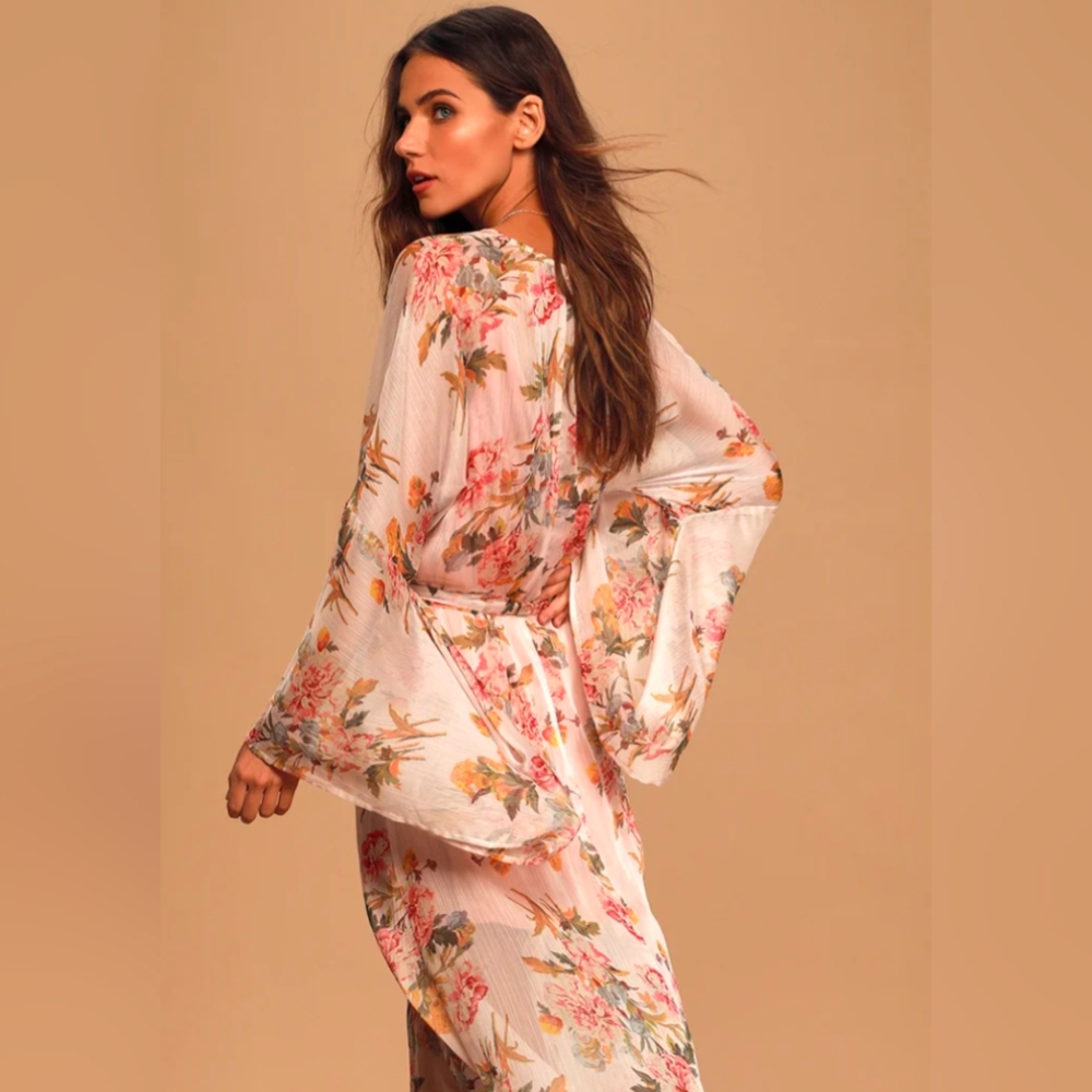 Floral duster, size medium
